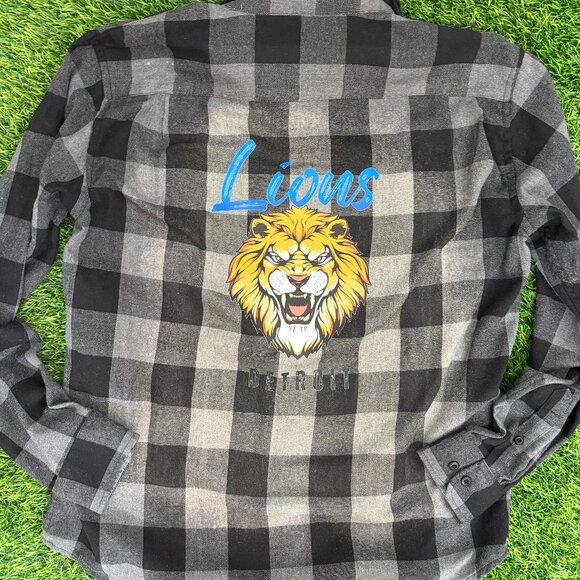 Detroit Lions Flannel - Picture 1 of 4